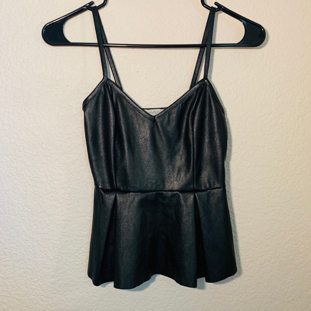 Leather tank top
